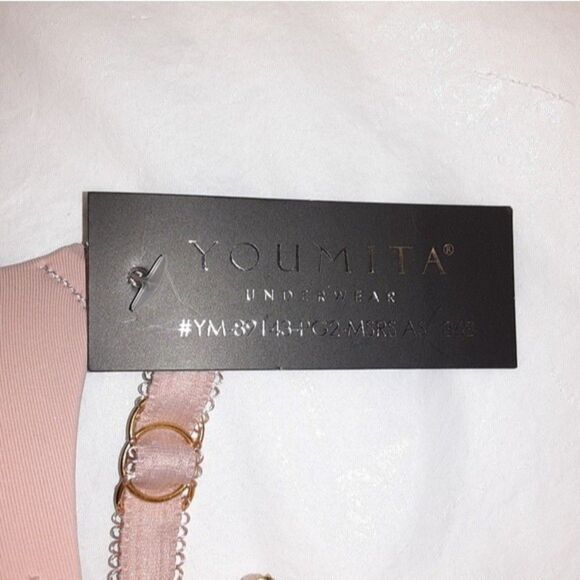 Youmita Misty Rose Lace Soft Cup Demi 40C Bra NWT - Picture 10 of 13